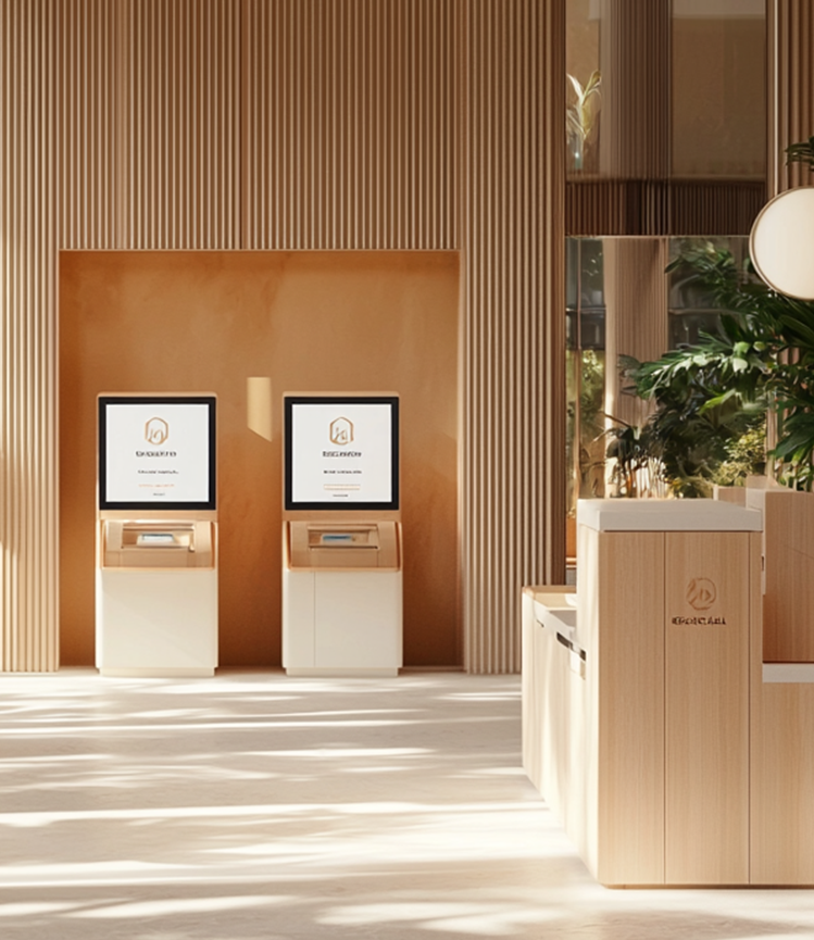 Borne d'admission à l'hôpital facilitant l'enregistrement des patients et améliorant le parcours hospitalier