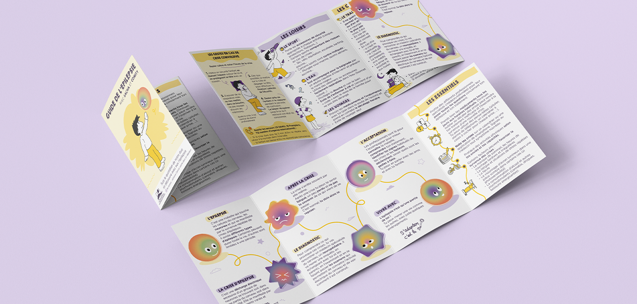 Guide expliquant l'épilepsie aux petits enfants avec des illustrations amusantes.